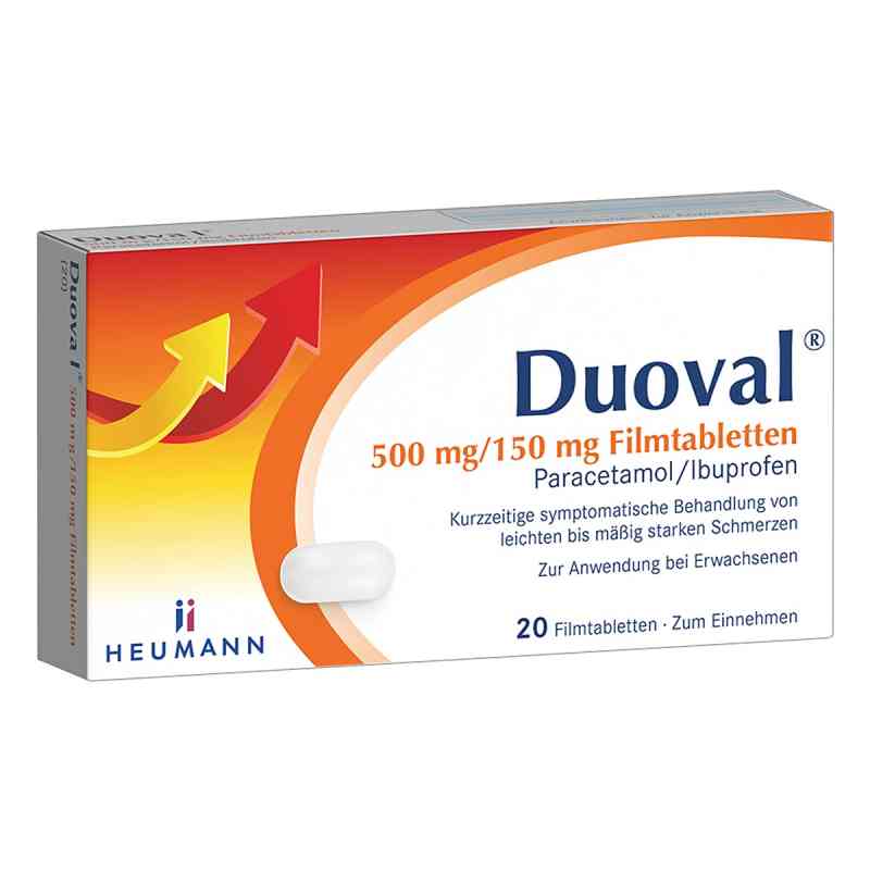 Duoval 500 mg/150 mg Filmtabletten 20 stk von HEUMANN PHARMA GmbH & Co. Generica KG PZN 19203131
