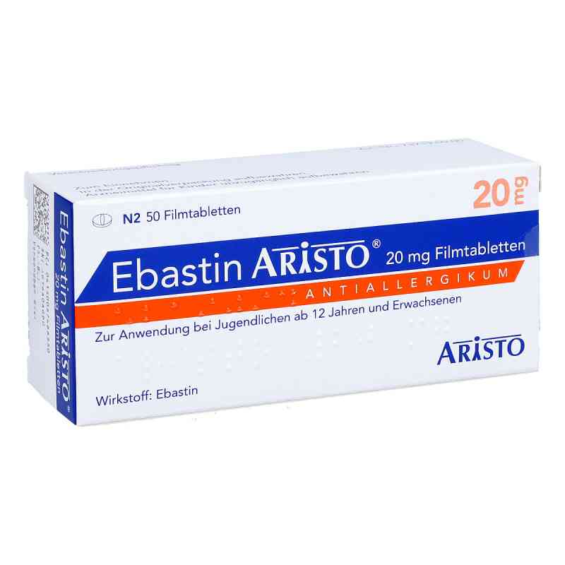 Ebastin Aristo 20mg 50 stk von Aristo Pharma GmbH PZN 05746655