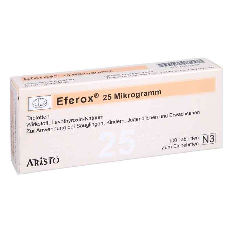 Eferox 25 Mikrogramm Tabletten 100 stk von Aristo Pharma GmbH PZN 04315025