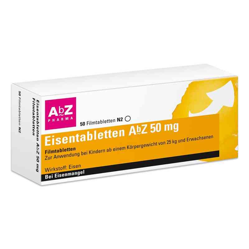 Eisentabletten AbZ 50 mg Filmtabletten 50 stk von AbZ Pharma GmbH PZN 06683721