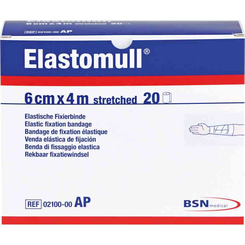 Elastomull 6 cmx4 m elastisch Fixierbinde 20 stk von ToRa Pharma GmbH PZN 14407202