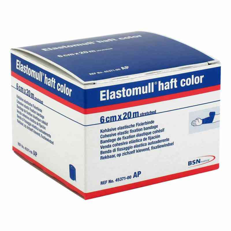 Elastomull haft color 20mx6cm blau Fixierbinde 1 stk von BSN medical GmbH PZN 01412549