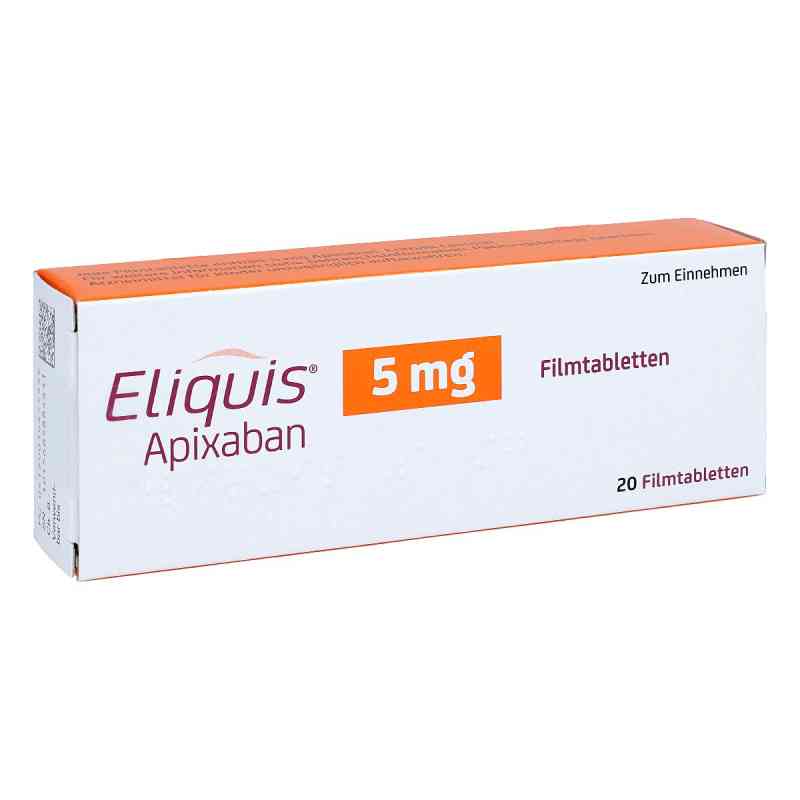 Eliquis 5 mg Filmtabletten 20 stk von Vertriebsgemeinschaft Bristol-My PZN 01647755