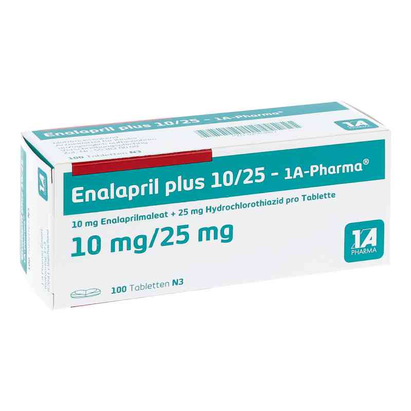 Enalapril plus 10/25-1a Pharma Tabletten 100 stk von 1 A Pharma GmbH PZN 02563807