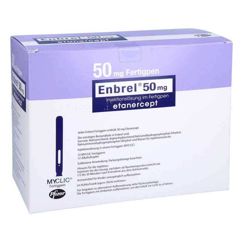 Enbrel 50 mg Myclic Injektionslösung i.e.Fertigpen 12 stk von Orifarm GmbH PZN 06497668