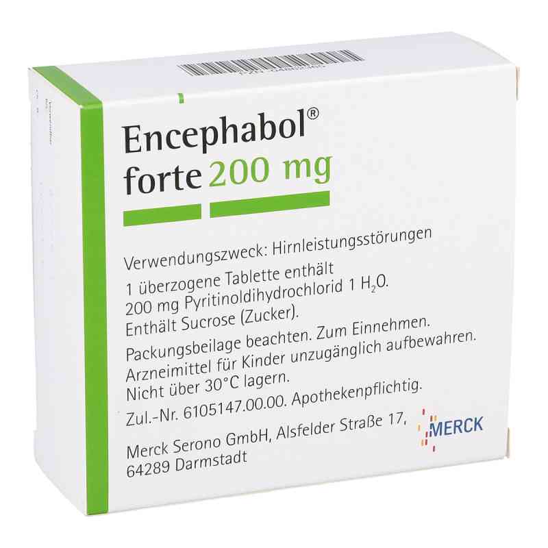 Encephabol forte 200mg 100 stk von Merck Healthcare Germany GmbH PZN 04862365