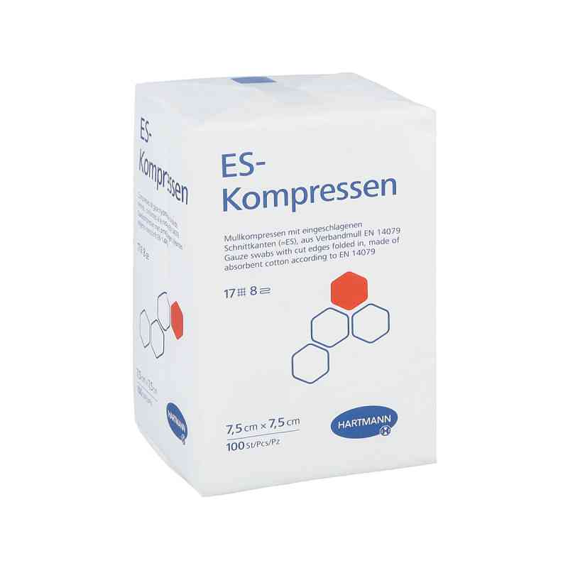Es-kompressen unsteril 7,5x7,5 cm 8fach 100 stk von PAUL HARTMANN AG PZN 01447192