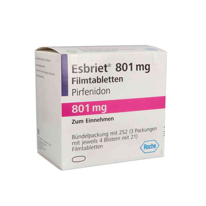 Esbriet 801 mg Filmtabletten 252 stk von Roche Pharma AG PZN 12906119