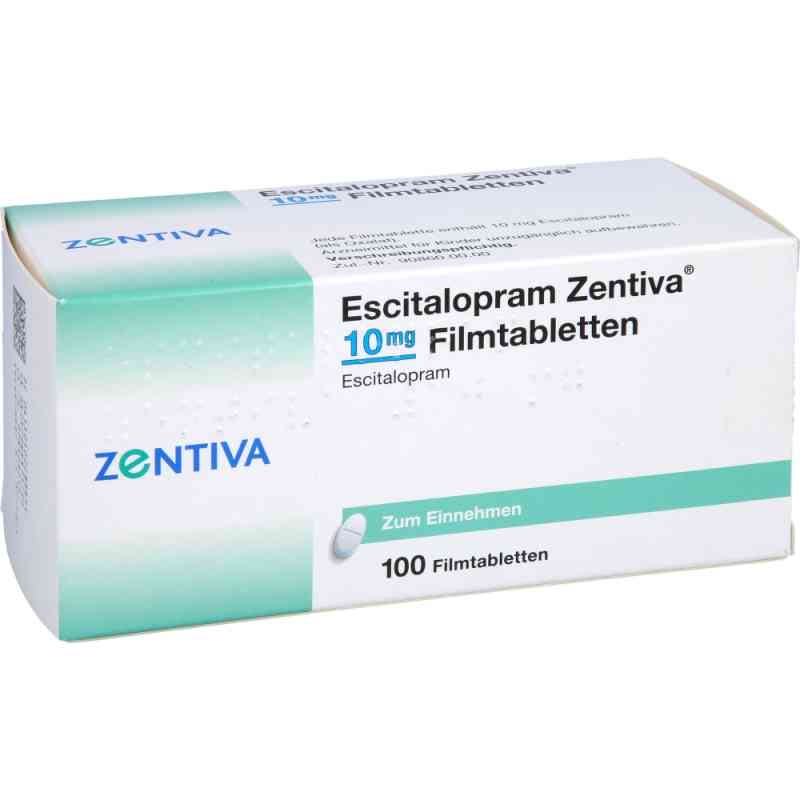 Escitalopram Zentiva 10 mg Filmtabletten 100 stk von Zentiva Pharma GmbH PZN 10228885