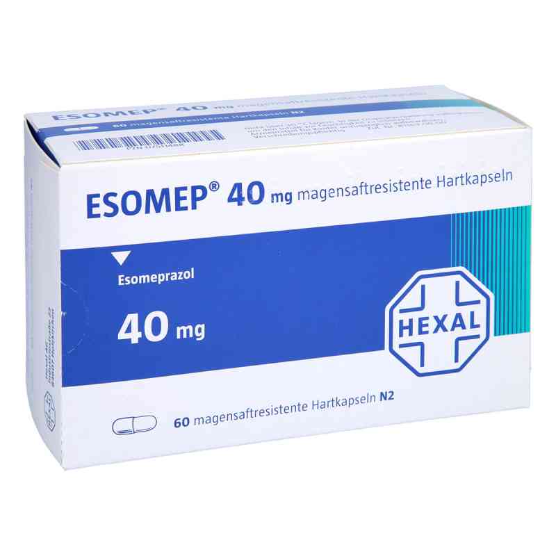 Esomep 40 mg magensaftresistente Hartkapseln 60 stk von Hexal AG PZN 07511488