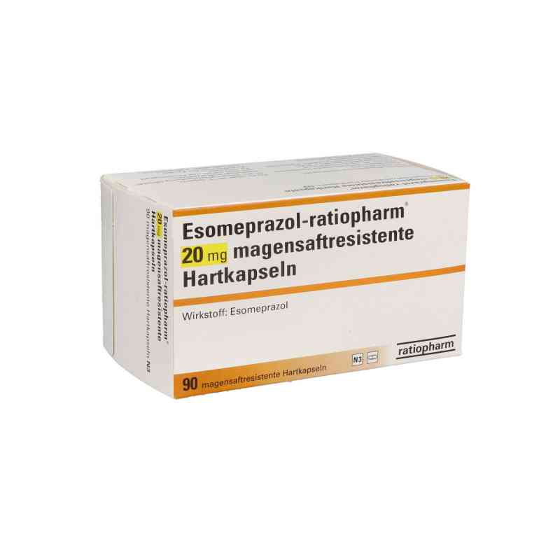 Esomeprazol-ratiopharm 20mg 90 stk von ratiopharm GmbH PZN 06456770