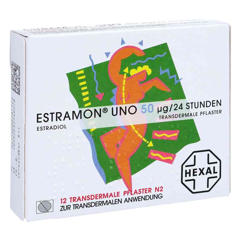 Estramon uno 50 transdermale Pflaster 12 stk von Hexal AG PZN 00620116