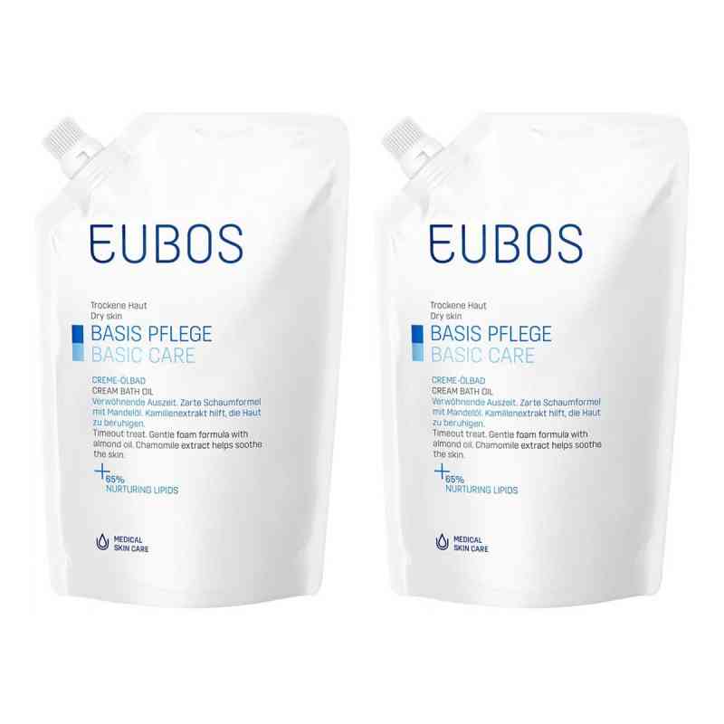 Eubos Creme Ölbad Nachfüllpackung 2x400 ml von Dr. Hobein (Nachf.) GmbH PZN 08104633