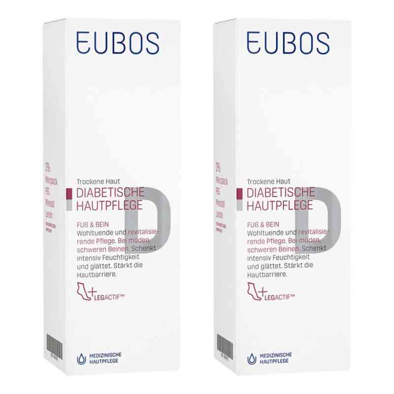 Eubos Diabetische Haut Pflege Fuß+Bein Creme 2x100 ml von Dr. Hobein (Nachf.) GmbH PZN 08104639
