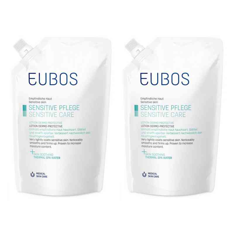 Eubos Sensitive Lotion Dermo Protectiv Nachfüllpackung btl. 2x400 ml von Dr. Hobein (Nachf.) GmbH PZN 08104637