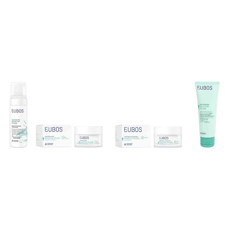 Eubos Sensitive Schaum, Feucht.creme, Aufbaucreme & Handcreme 1 Set von Dr. Hobein (Nachf.) GmbH PZN 08105349