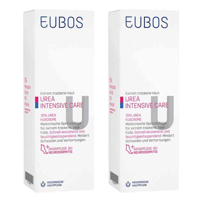Eubos Trockene Haut Urea 10% Fußcreme 2x100 ml von Dr. Hobein (Nachf.) GmbH PZN 08104636