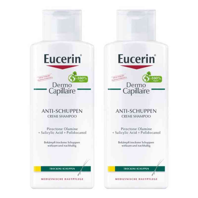 Eucerin Dermocapillaire Anti-Schuppen Creme Shampoo 2x250 ml von Beiersdorf AG Eucerin PZN 08104759