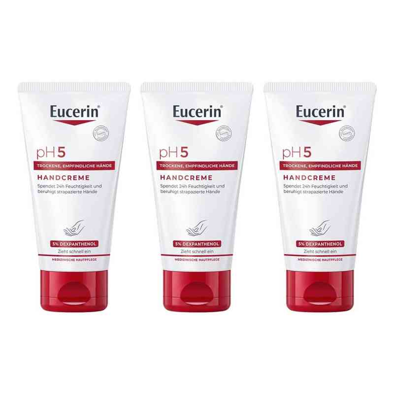 Eucerin pH5 Hand Intensiv Pflege Emulsion 3x75 ml von Beiersdorf AG Eucerin PZN 08104762