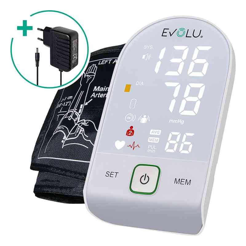 Evolu Intelligent Oberarm-Blutdruckmessgerät White 1 stk von Forans Medical GmbH PZN 20391770