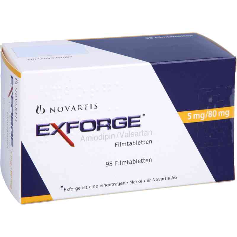Exforge 5 mg/80 mg Filmtabletten 98 stk von Docpharm GmbH PZN 07289593