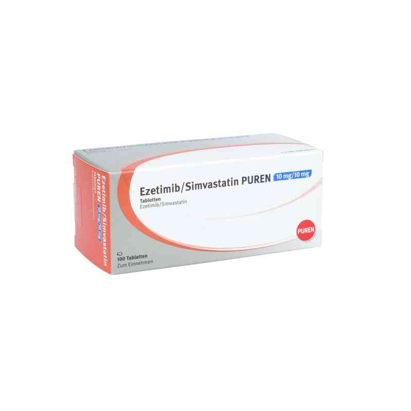 Ezetimib/simvastatin Puren 10 mg/10 mg Tabletten 100 stk von PUREN Pharma GmbH & Co. KG PZN 15416433