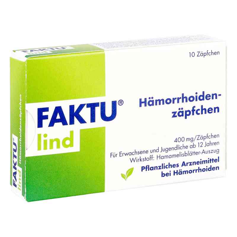 Faktu Lind Hämorrhoidenzäpfchen 10 stk von DR. KADE Pharmazeutische Fabrik GmbH PZN 17836441