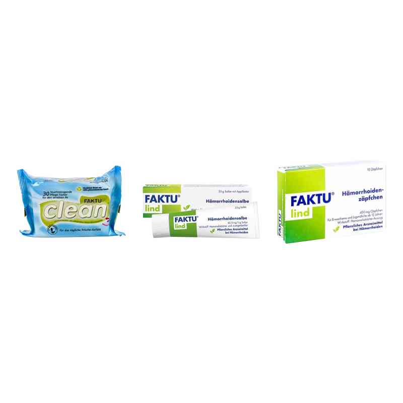 Faktu Lind Salbe + Zäpfchen + Tücher Paket 1 stk von DR. KADE Pharmazeutische Fabrik GmbH PZN 08100531