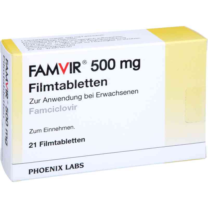 Famvir 500 mg Filmtabletten 21 stk von Orifarm GmbH PZN 12562737