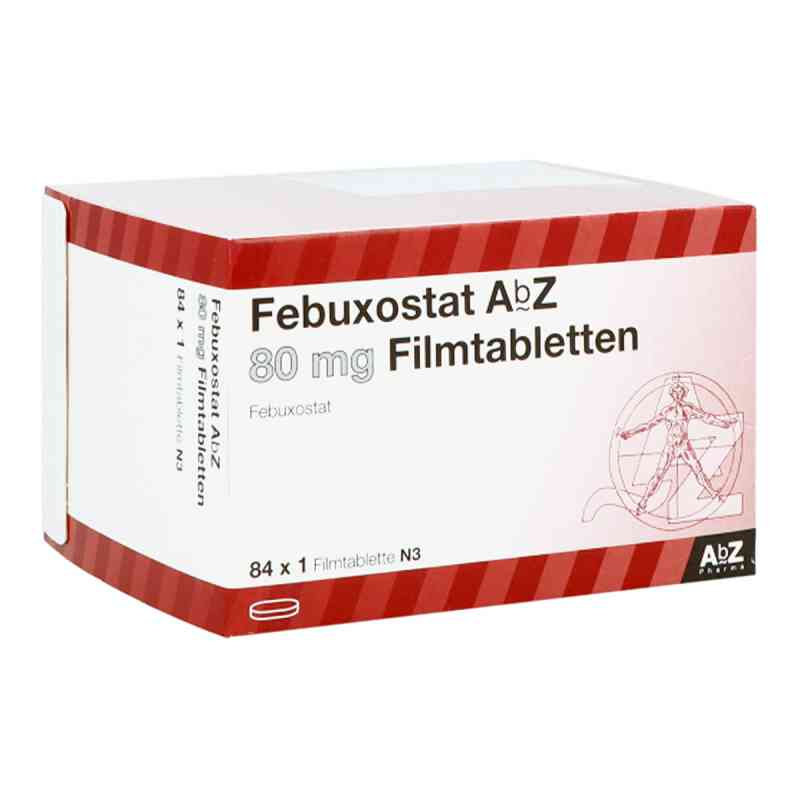 Febuxostat Abz 80 mg Filmtabletten 84 stk von AbZ Pharma GmbH PZN 14215595