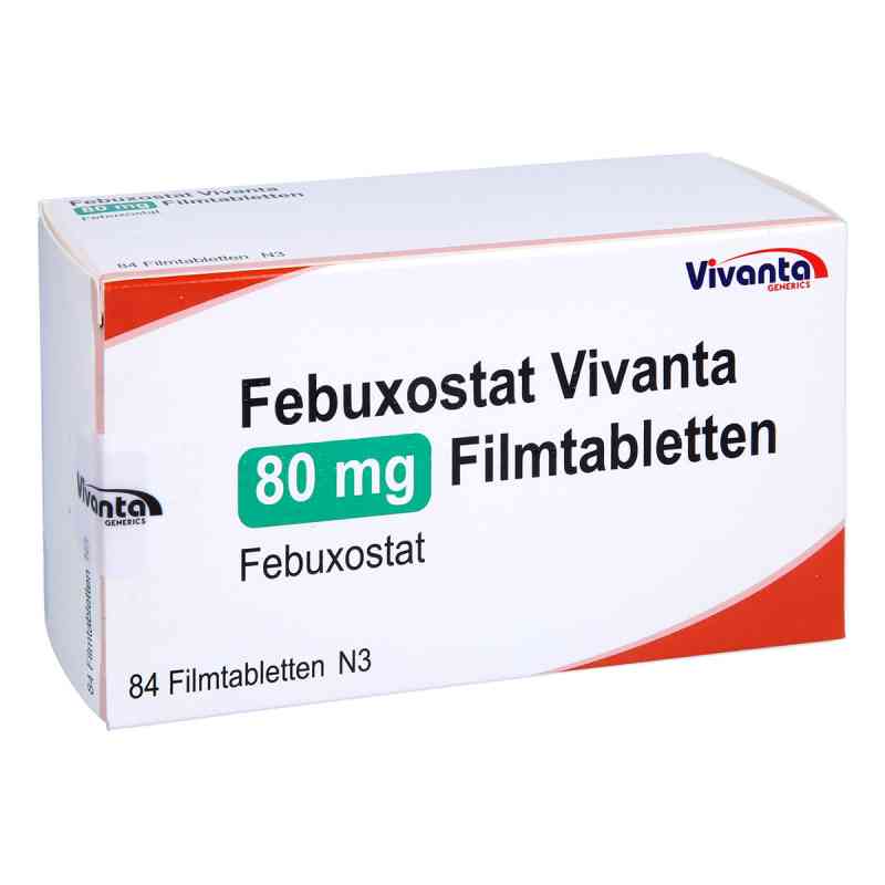 Febuxostat Vivanta 80 Mg Filmtabletten 84 stk von Vivanta Generics s.r.o PZN 16663180