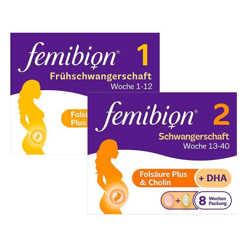 Femibion 1 Frühschwangerschaft + Femibion 2 Schwangerschaft 1 Set von P&G Health Germany GmbH PZN 08100287