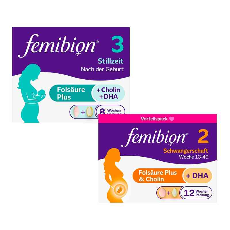 Femibion 2 Schwangerschaft + Femibion 3 Stillzeit  1 Set von P&G Health Germany GmbH PZN 08101111