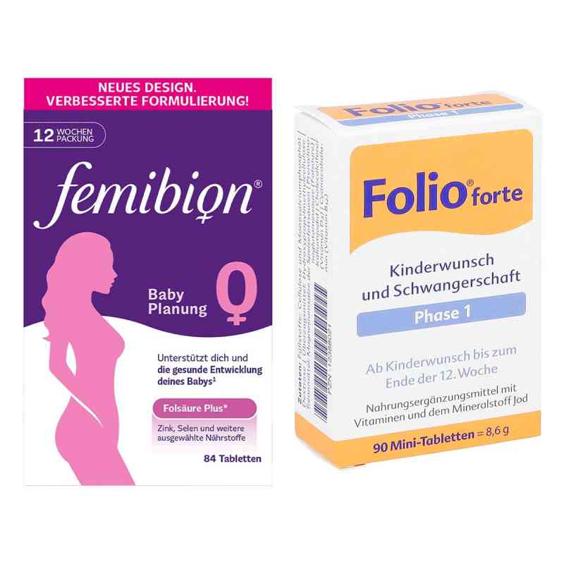Femibion Babyplanung Tabletten 84 stk + Folio 1 Basic Filmtabletten 90 stk 1 stk