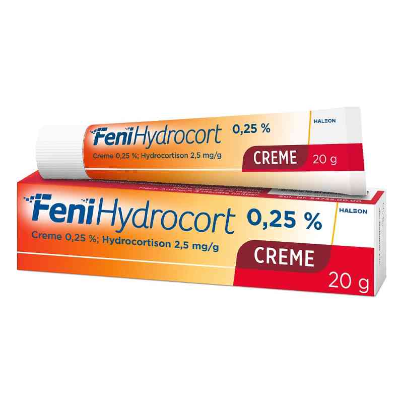 FeniHydrocort Creme 0,25 %, Hydrocortison 2,5 mg/g 20 g von Haleon Germany GmbH PZN 10796980