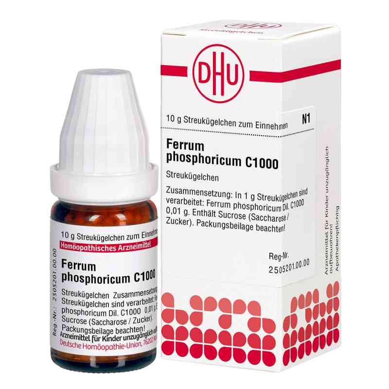 Ferrum Phosphoricum C1000 Globuli 10 g von DHU-Arzneimittel GmbH & Co. KG PZN 00000721