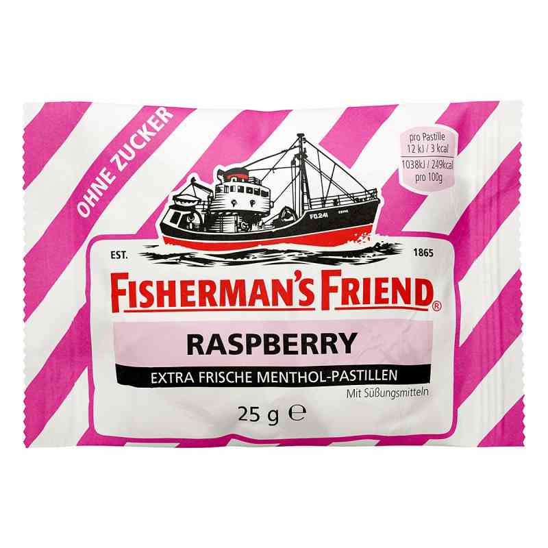 Fishermans Friend Raspberry ohne Zucker Pastillen 25 g von Queisser Pharma GmbH & Co. KG PZN 15387364