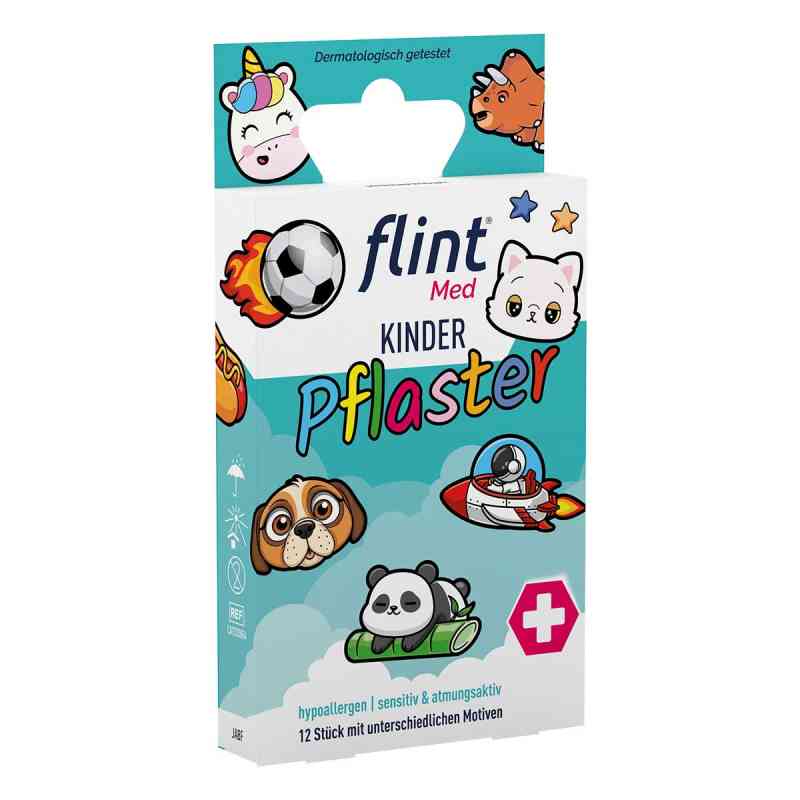 Flint Med Kinder Pflaster 13x22mm Hypoallerg.sens. 12 stk von Kyberg Pharma Vertriebs GmbH PZN 20054877