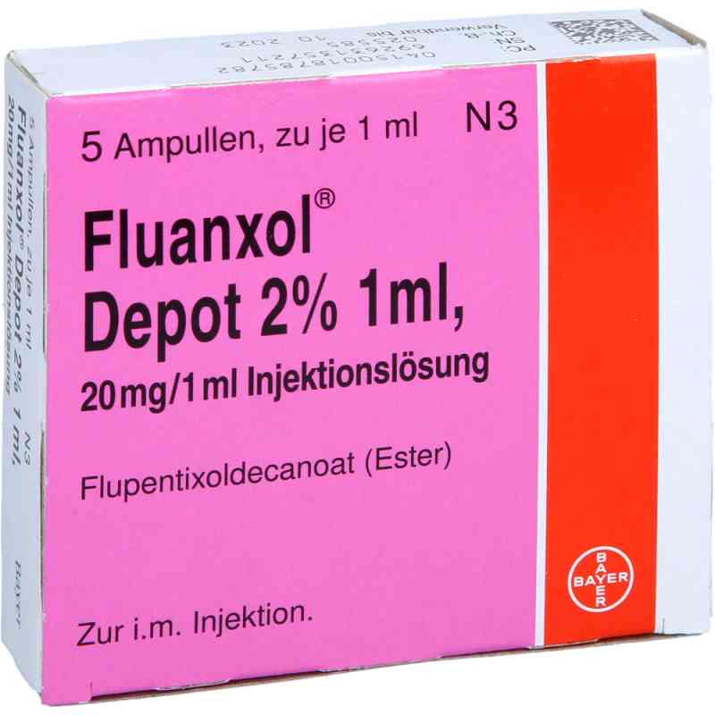 Fluanxol Depot 2% 20 Mg/1 Ml Injektionslösung amp. 5X1 ml von Bayer Vital GmbH GB Pharma PZN 01878578