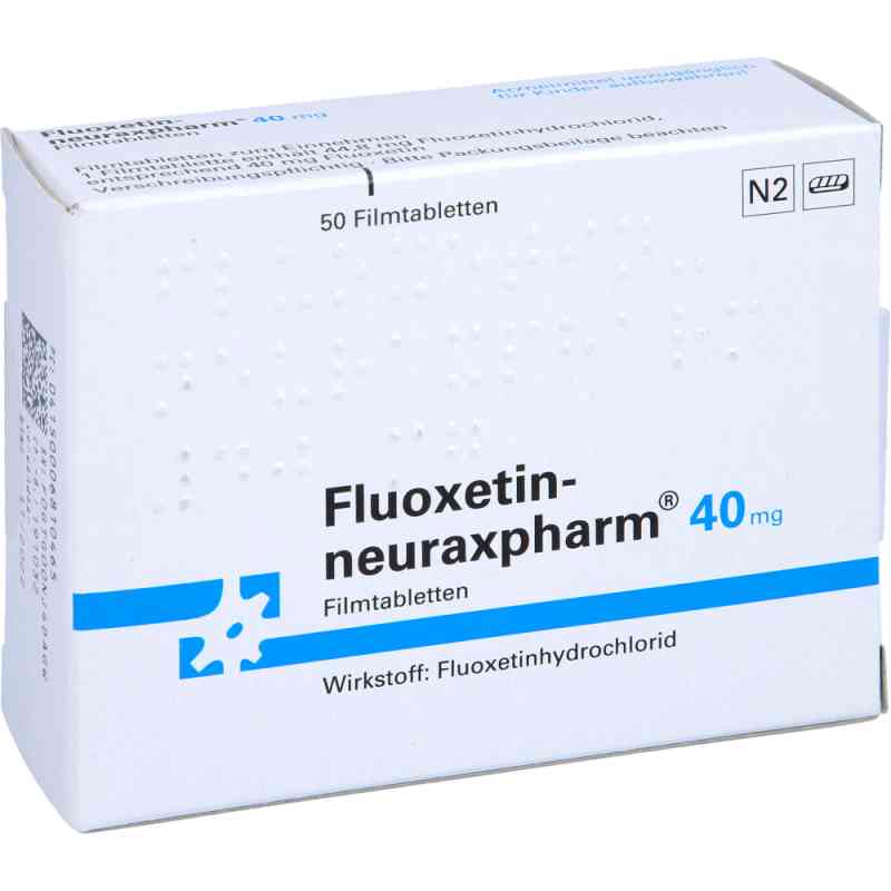 Fluoxetin-neuraxpharm 40 mg Filmtabletten 50 stk von neuraxpharm Arzneimittel GmbH PZN 00681046