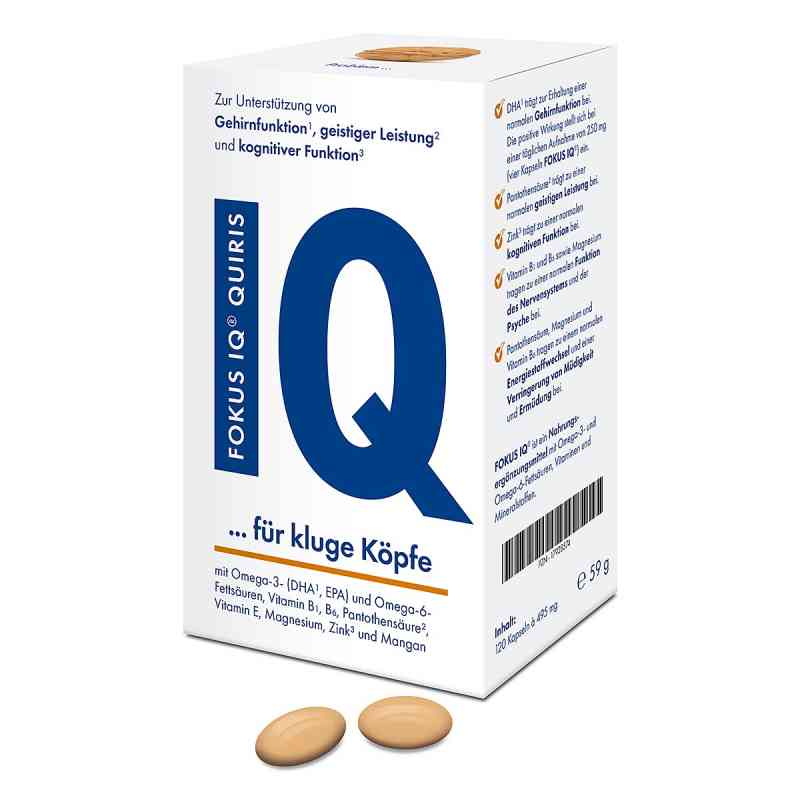 Fokus IQ Quiris Weichkapseln 120 stk von Quiris Healthcare GmbH & Co. KG PZN 17928574