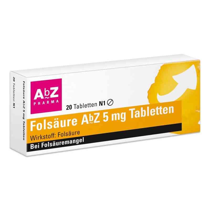 Folsäure AbZ 5 mg Tabletten 20 stk von AbZ Pharma GmbH PZN 01234533