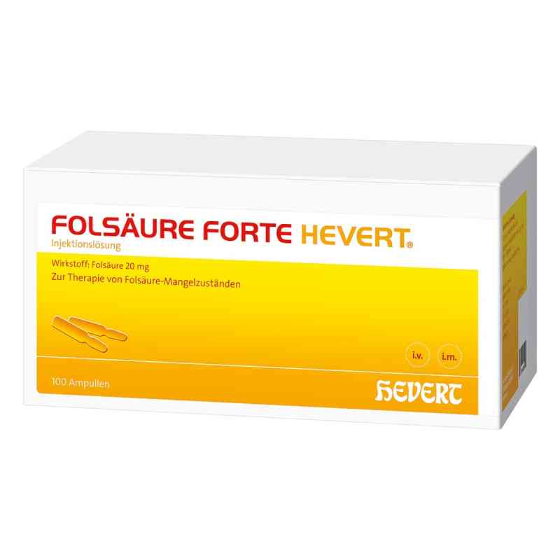 Folsäure Hevert forte Ampullen 100X2 ml von Hevert-Arzneimittel GmbH & Co. KG PZN 04907027