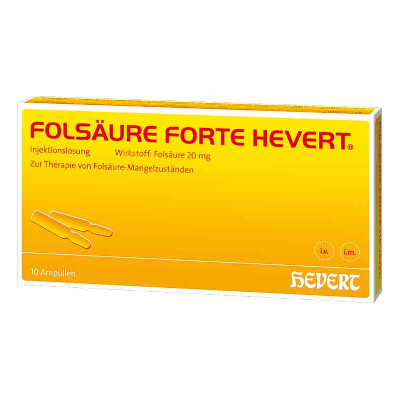 Folsäure Hevert forte Ampullen 10X2 ml von Hevert Arzneimittel GmbH & Co. K PZN 04907004