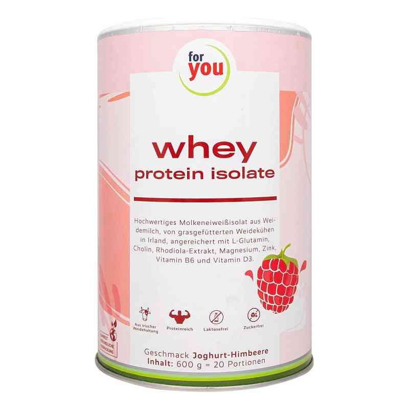 For You Whey Protein Isolate Joghurt-Himbeere Pulver 600 g von For You eHealth GmbH PZN 17576218