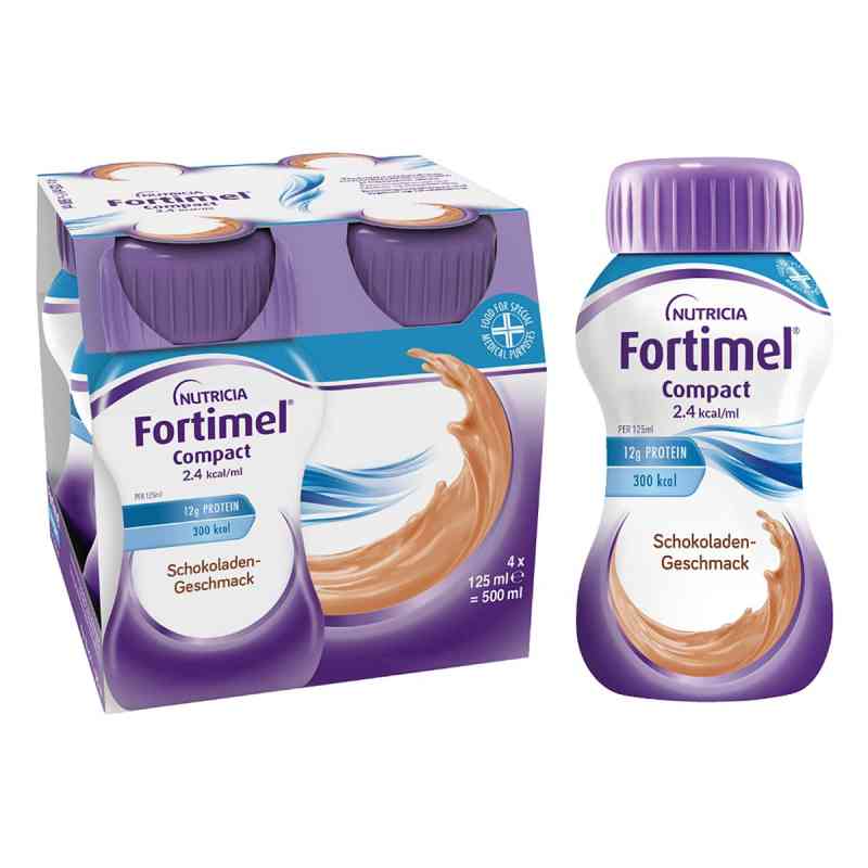 Fortimel Compact 2.4 Schokoladengeschmack 4X125 ml von Danone Deutschland GmbH PZN 10743475