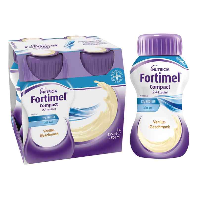 Fortimel Compact 2.4 Vanillegeschmack 4X125 ml von Danone Deutschland GmbH PZN 10743564