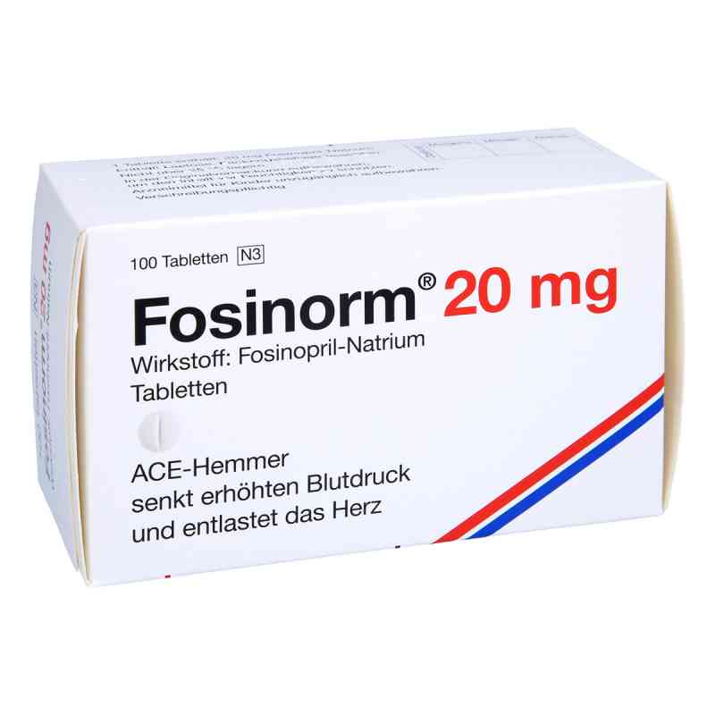 Fosinorm 20 Mg Tabletten 100 stk von Dr. Gerhard Mann PZN 04428077