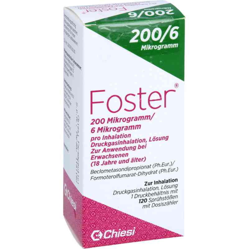 Foster 200/6 Μg 120 Hub Dosieraerosol 1 stk von Originalis B.V. PZN 18700956