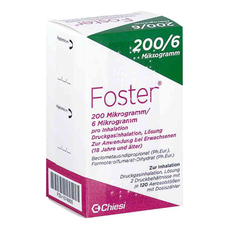 Foster 200/6 [my]g 120 Hub Dosieraerosol 2 stk
